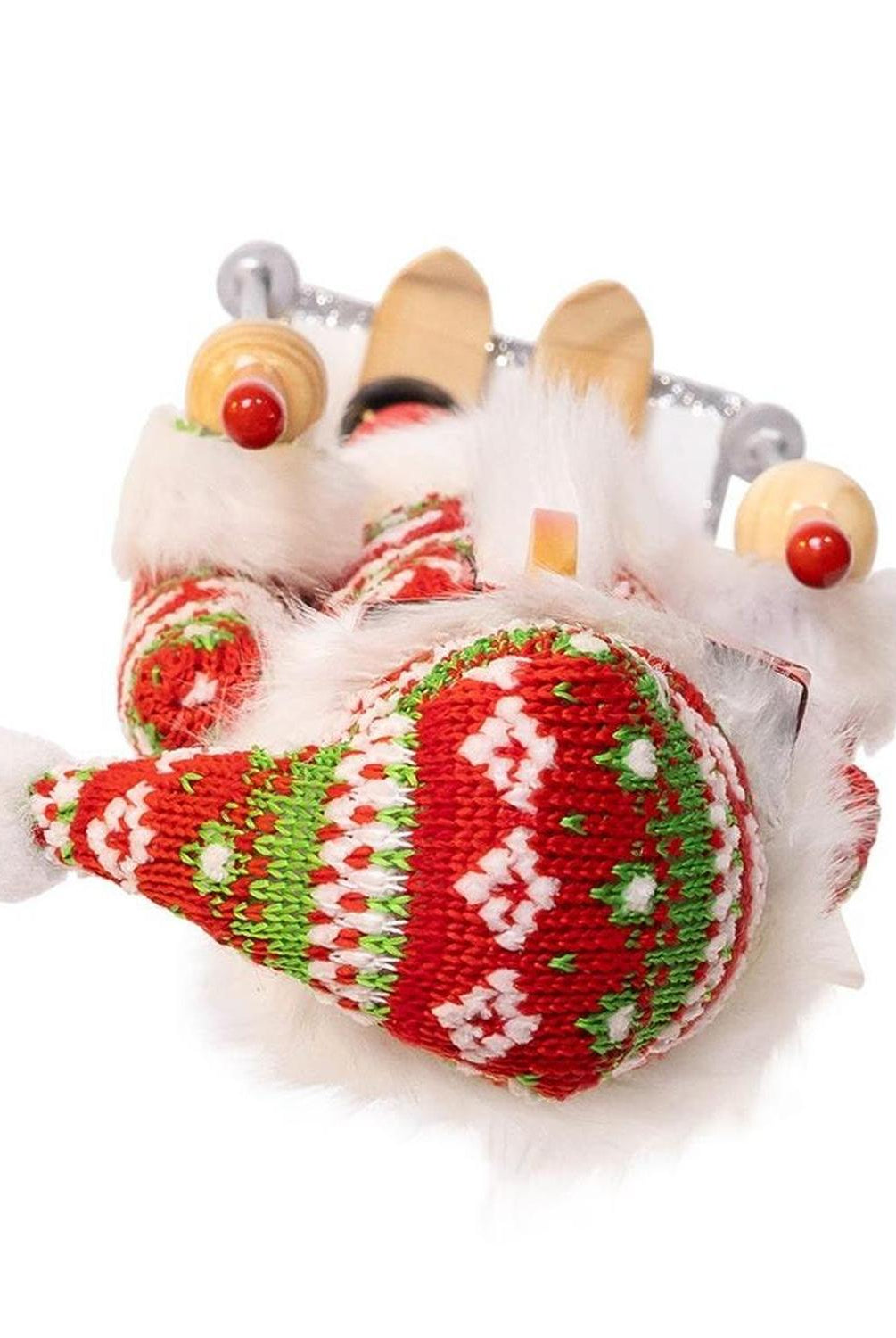 Kurt Adler 15-Inch Ski Santa With Christmas Sweater Nutcracker