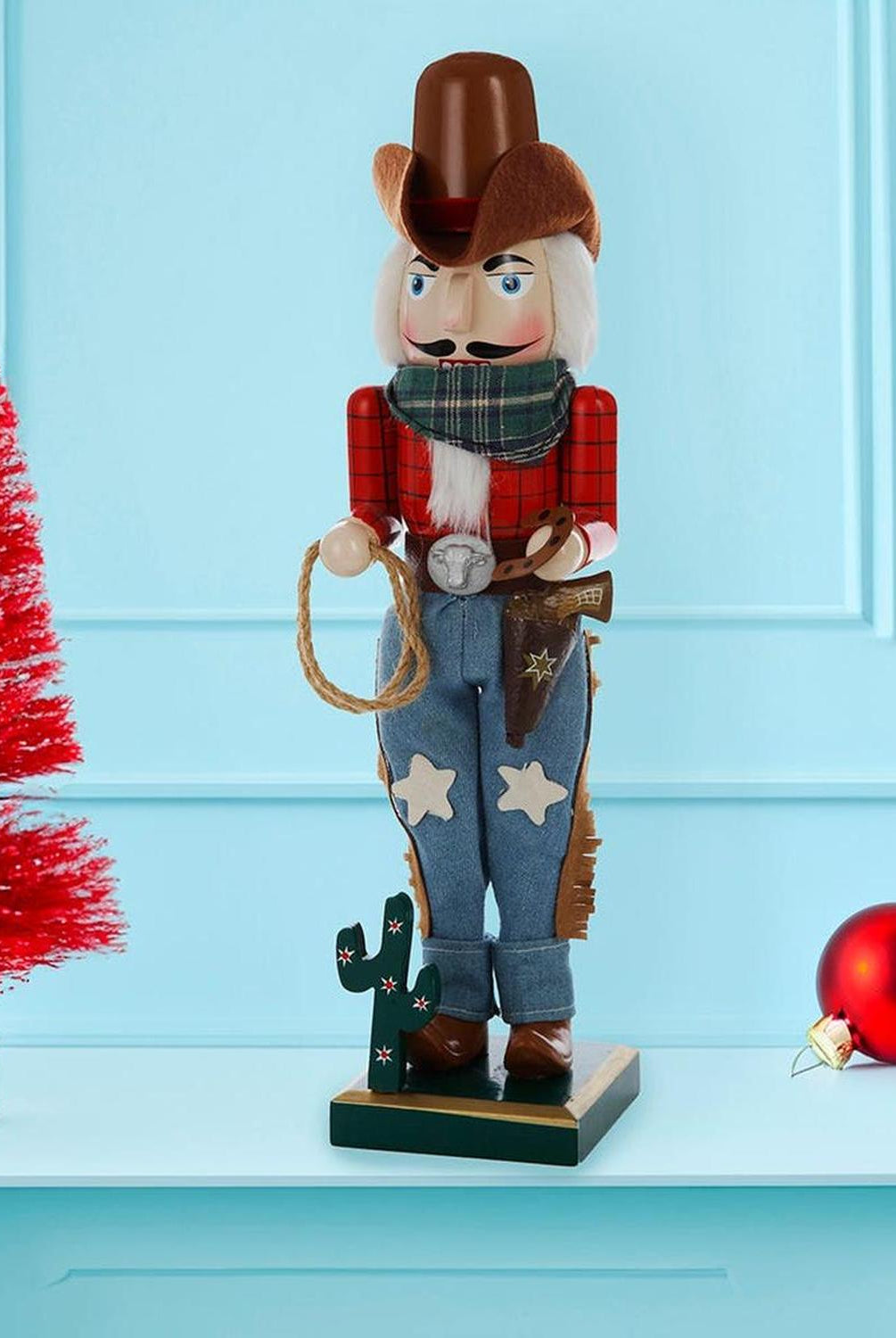 Kurt Adler 15-Inch Wooden Cowboy Nutcracker