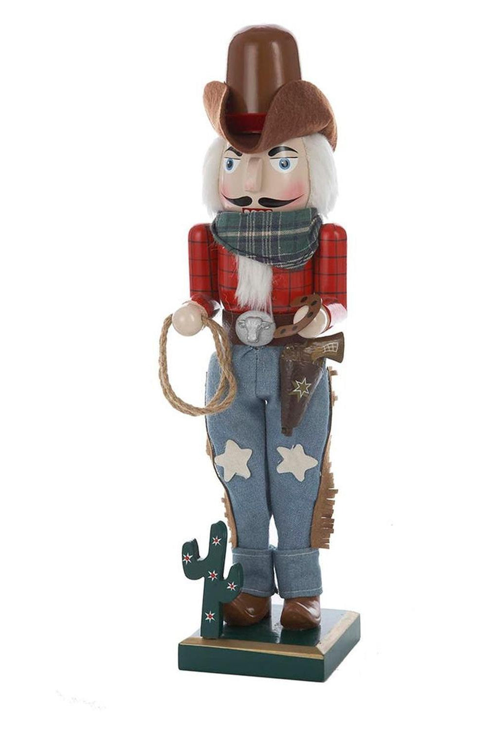 Kurt Adler 15-Inch Wooden Cowboy Nutcracker