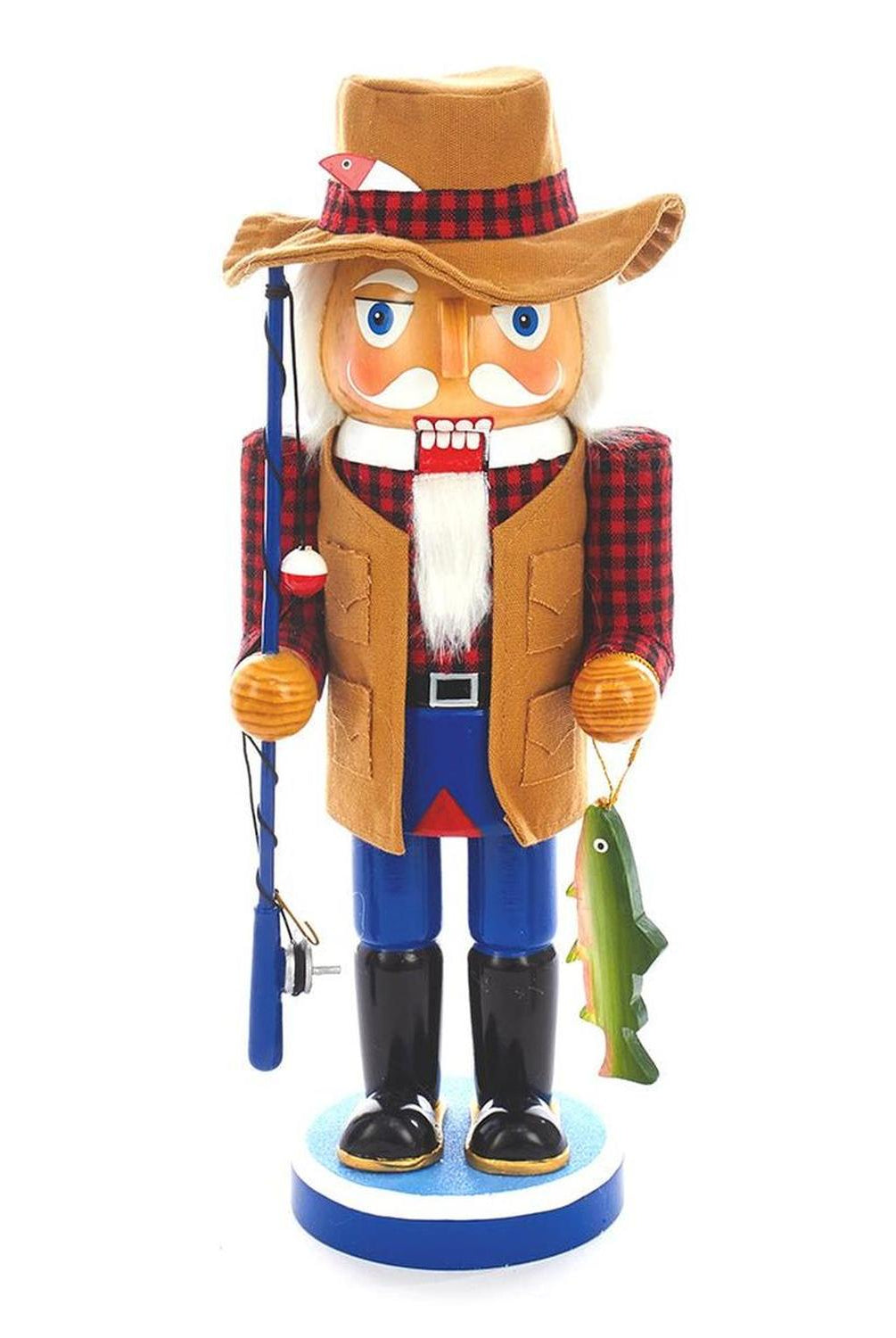 Kurt Adler 15-Inch Wooden Fisherman Nutcracker