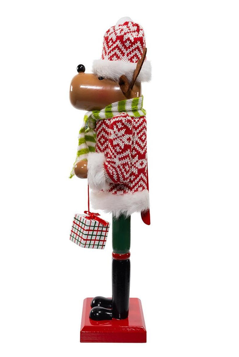 Shop For Kurt Adler 15 - Inch Wooden Reindeer Nutcracker