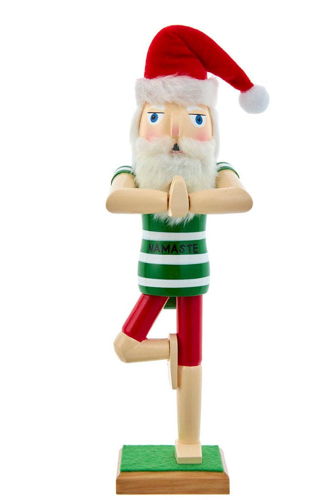 Shop For Kurt Adler 15 - Inch Wooden Yoga Santa Nutcracker