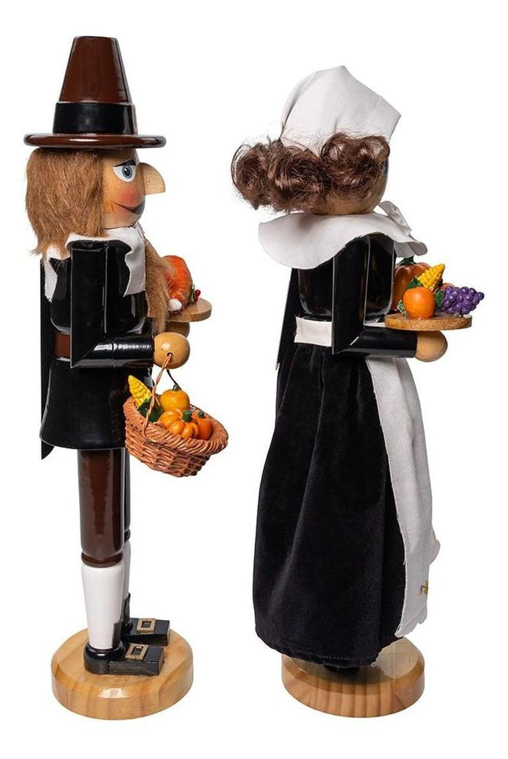 Kurt Adler 15" Pilgrim Nutcrackers 2-Piece Set