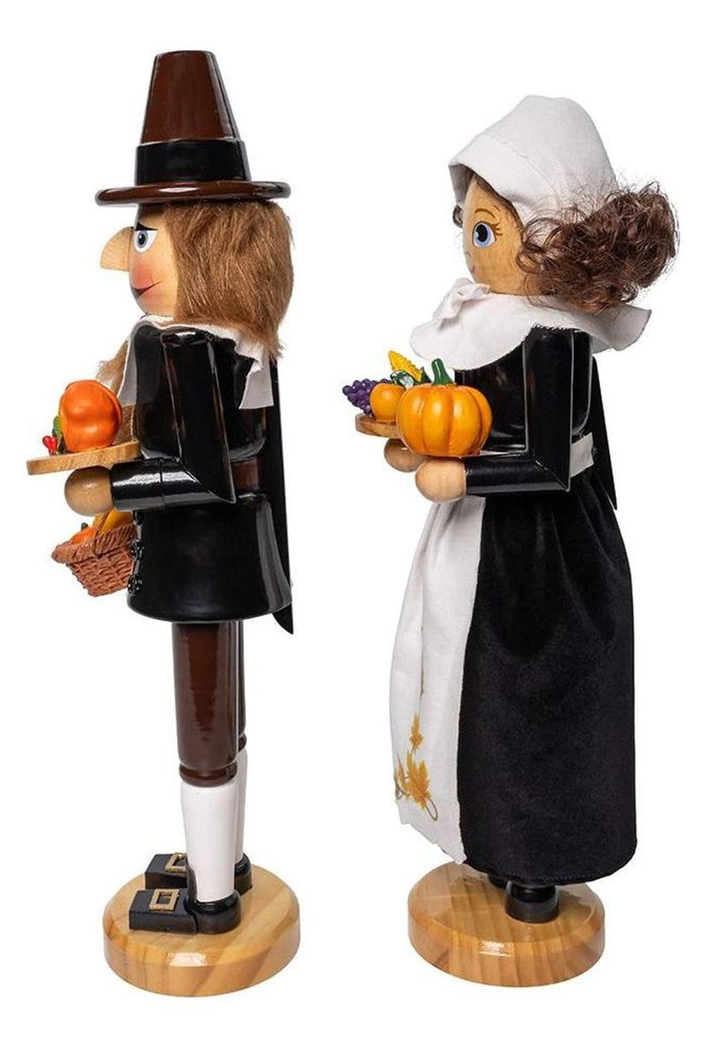 Kurt Adler 15" Pilgrim Nutcrackers 2-Piece Set