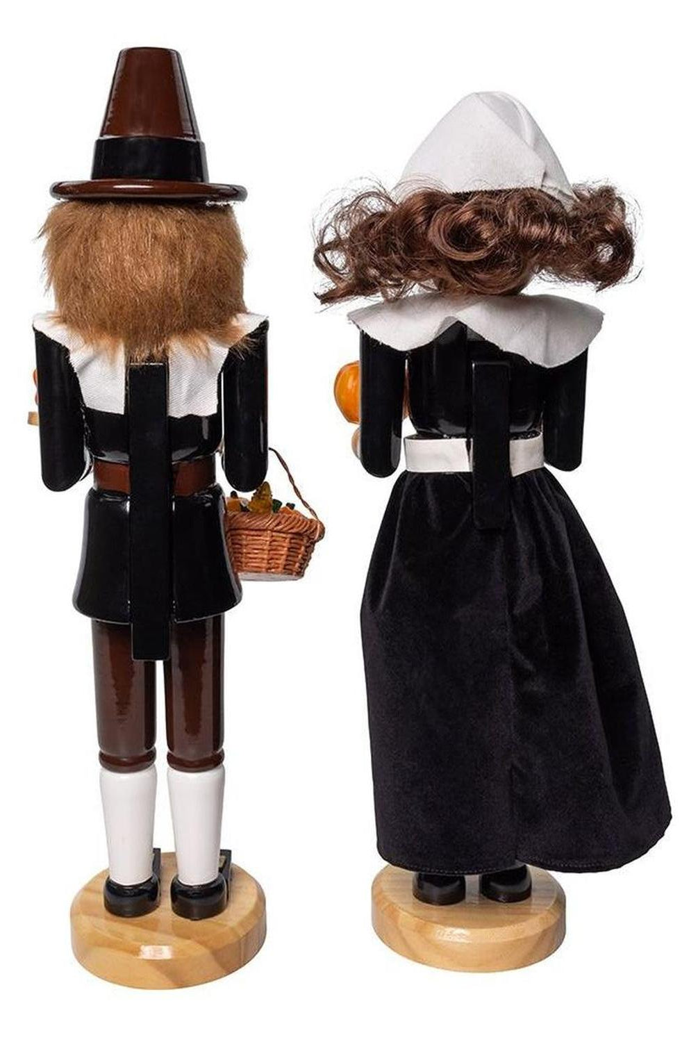 Kurt Adler 15" Pilgrim Nutcrackers 2-Piece Set