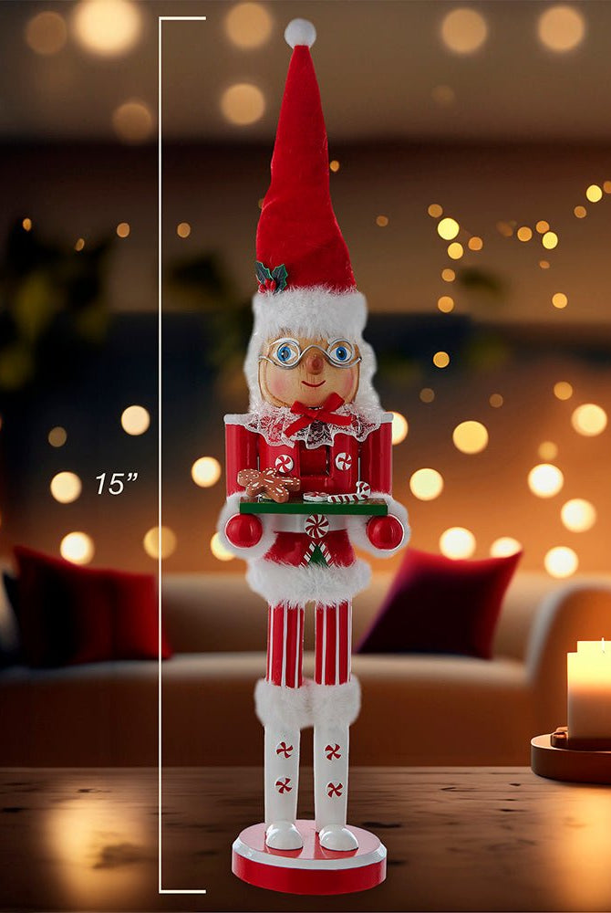 Shop For Kurt Adler 15" Wooden Mrs. Claus Nutcracker