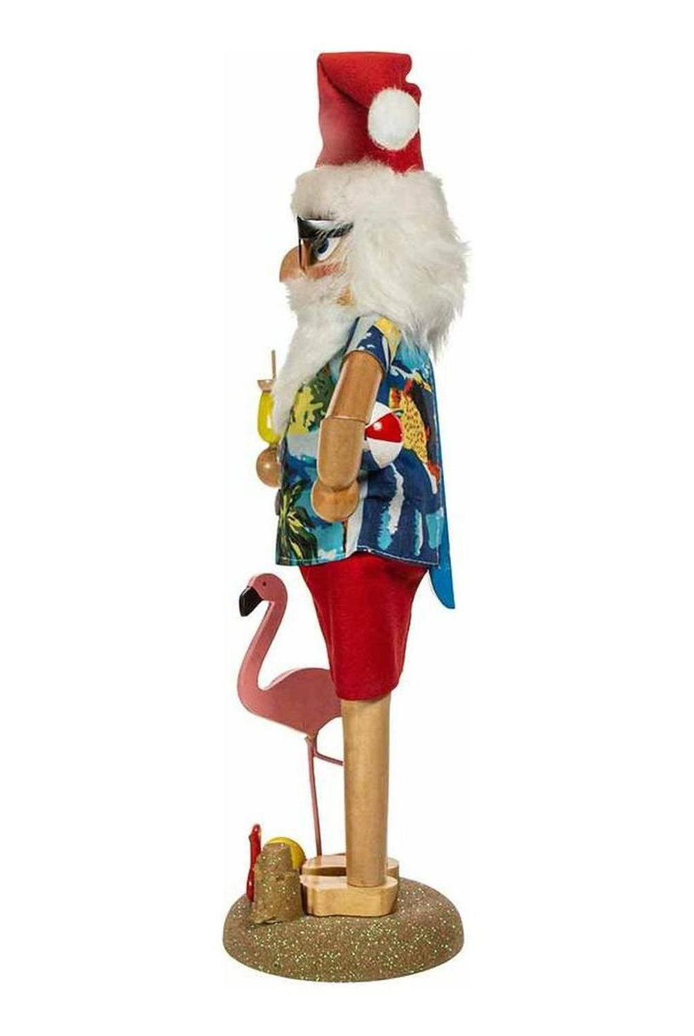Kurt Adler 15.5-Inch Wooden Beach Santa Nutcracker