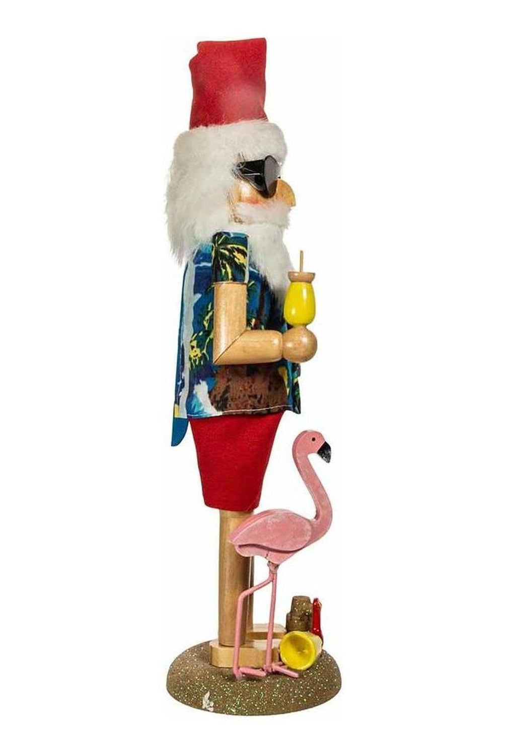 Kurt Adler 15.5-Inch Wooden Beach Santa Nutcracker