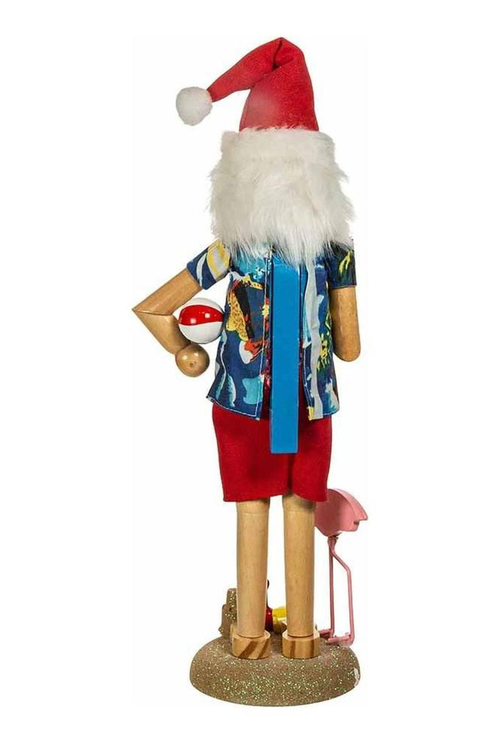 Kurt Adler 15.5-Inch Wooden Beach Santa Nutcracker