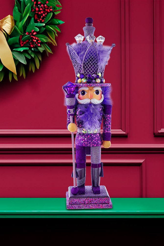 Shop For Kurt Adler 16 - Inch Hollywood Purple King Nutcracker