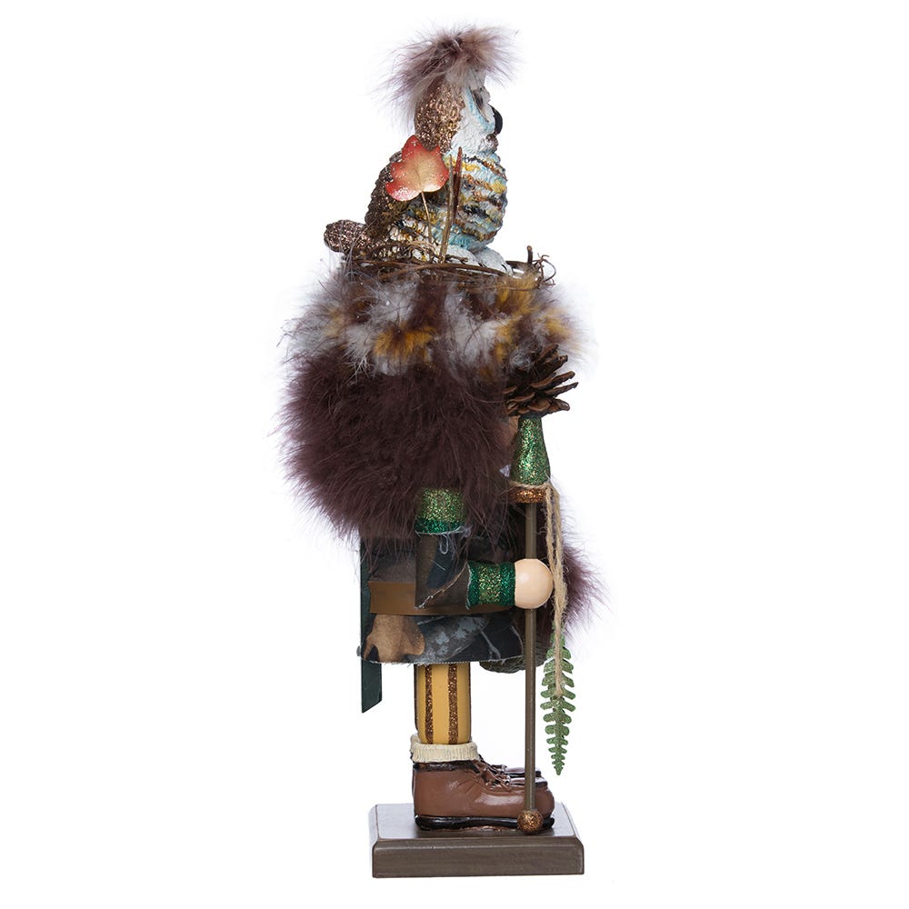 Shop For Kurt Adler 16 - Inch Hollywood Woodsman Nutcracker with Owl Hat