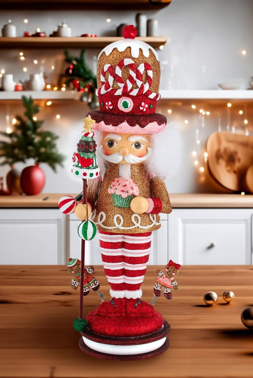 Kurt Adler 16.5-Inch Hollywood Gingerbread King Nutcracker