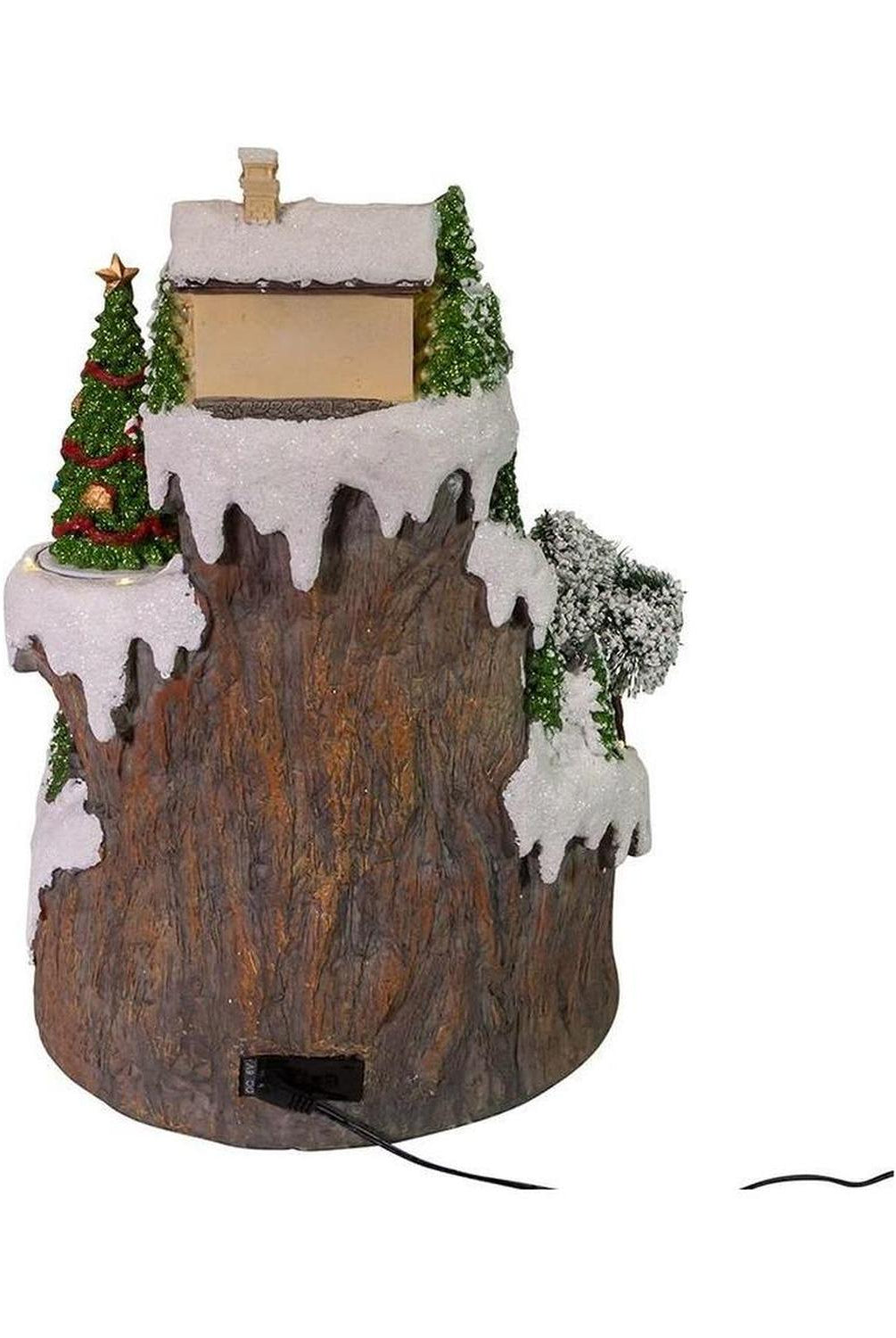 Kurt Adler 17-Inch Musical LED Village on Mountain Table Piece