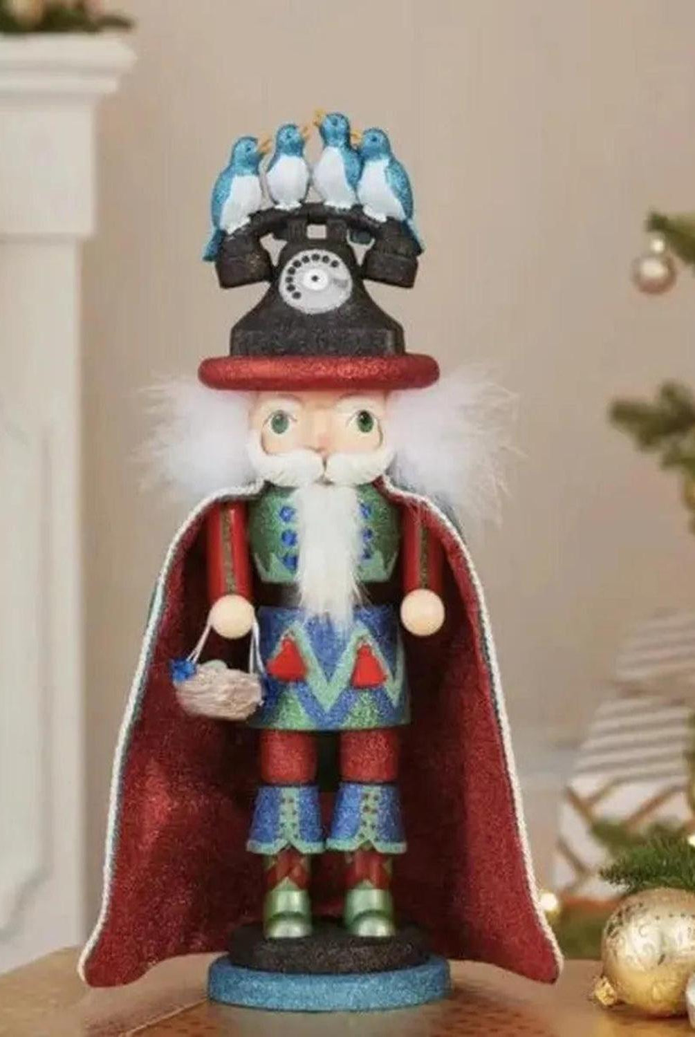 Kurt Adler 17.5" Hollywood Nutcrackers™ Four Calling Birds