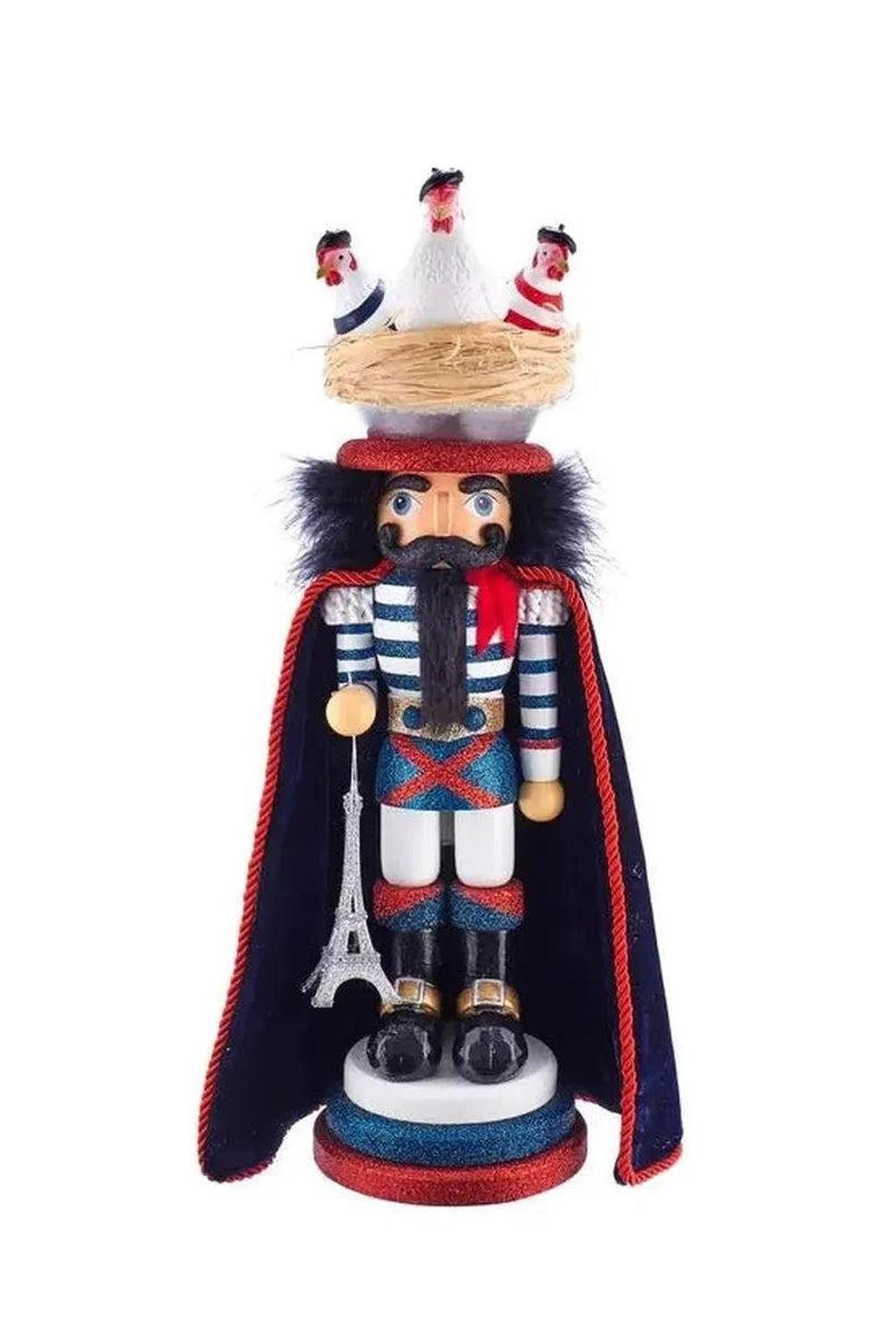 Kurt Adler 17.5" Hollywood Nutcrackers™ Three French Hens Nutcracker