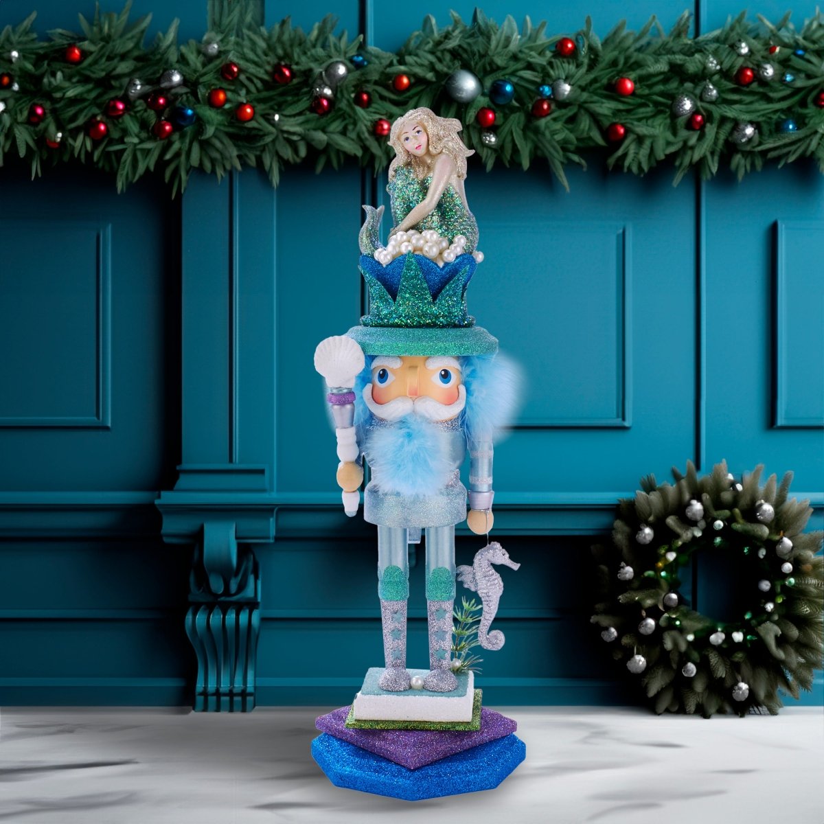 Shop For Kurt Adler 17.5 - Inch Hollywood Mermaid King Nutcracker