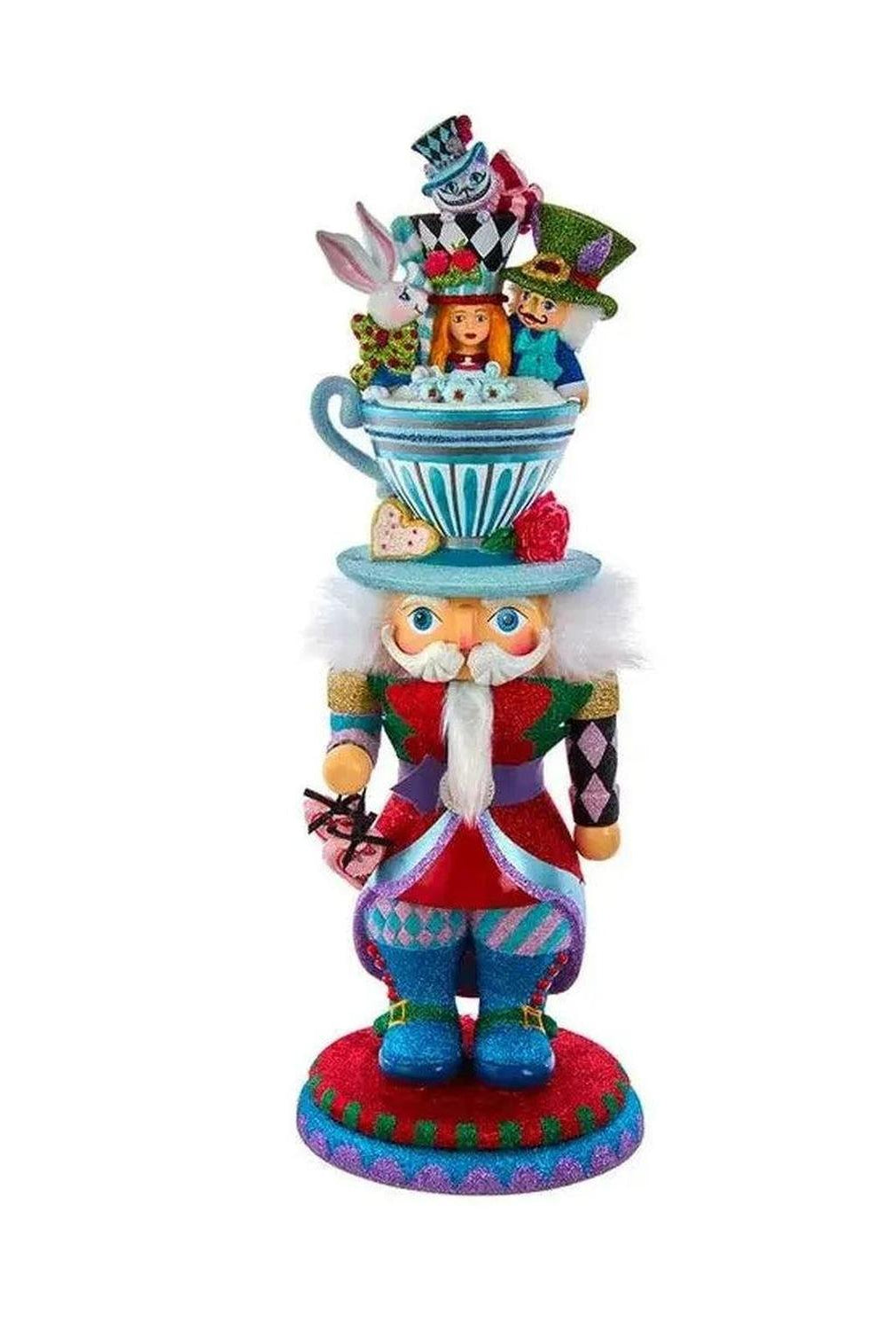 Kurt Adler 18" Hollywood Nutcrackers™ Alice Teacup Hat Nutcracker
