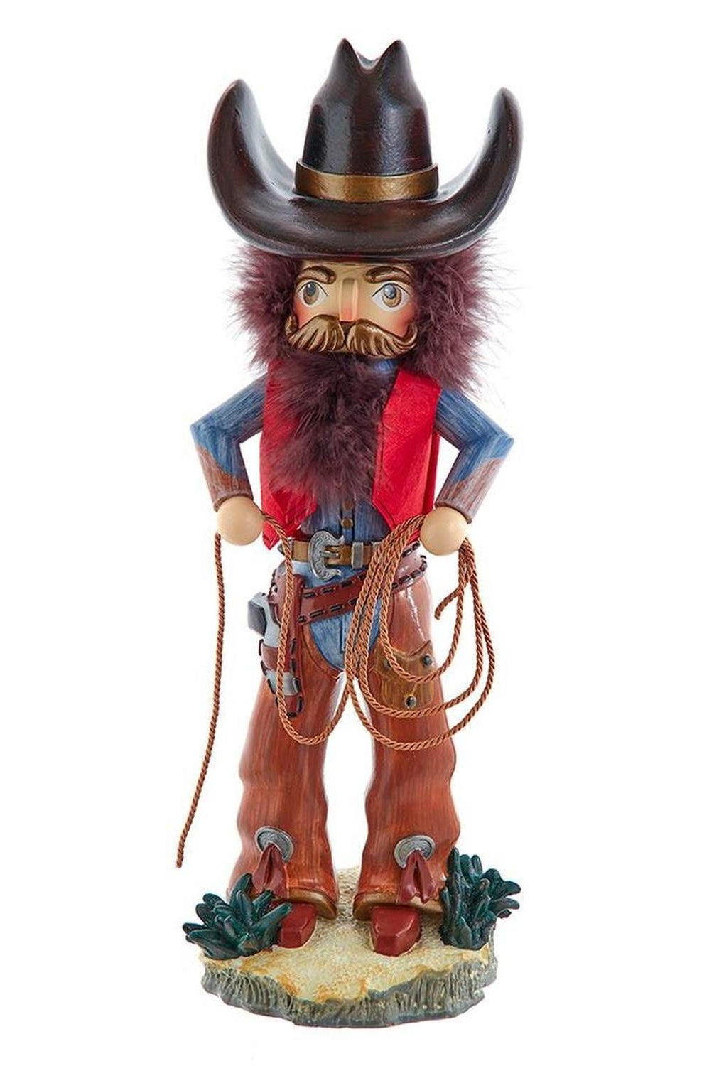 Kurt Adler 18-Inch Hollywood Nutcrackers Cowboy With Lasso Nutcracker