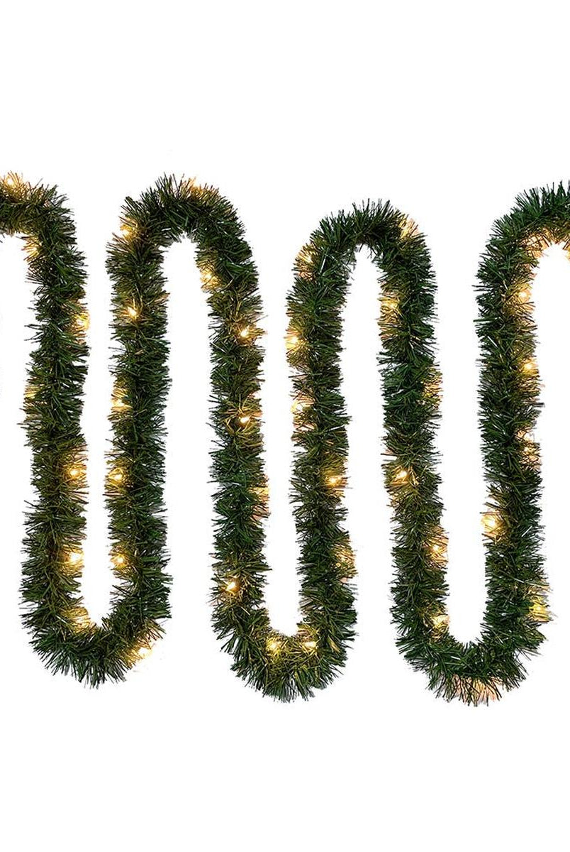 Shop For Kurt Adler 18 - Inch Pre - Lit Multicolor Incandescent Green Garland