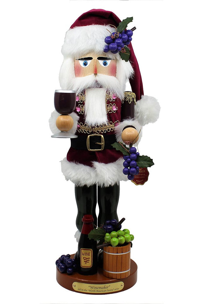Shop For Kurt Adler 18.25 - Inch Steinbach Winemaker Santa Nutcracker