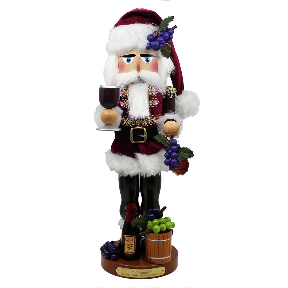 Shop For Kurt Adler 18.25 - Inch Steinbach Winemaker Santa Nutcracker