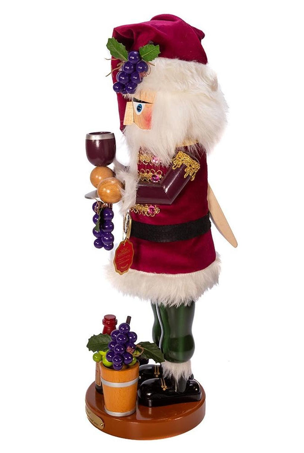 Kurt Adler 18.25-Inch Steinbach Winemaker Santa Nutcracker