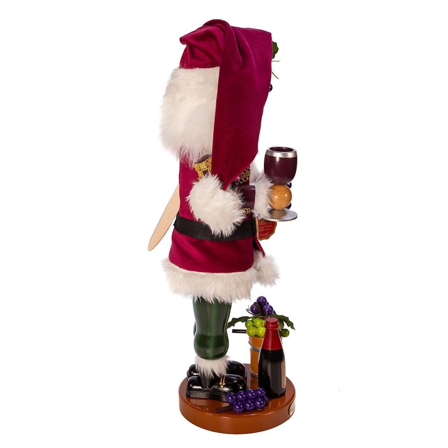 Kurt Adler 18.25-Inch Steinbach Winemaker Santa Nutcracker