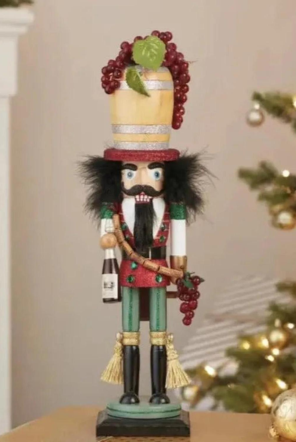 Kurt Adler 19" Hollywood Nutcrackers™ Wine Barrel Hat