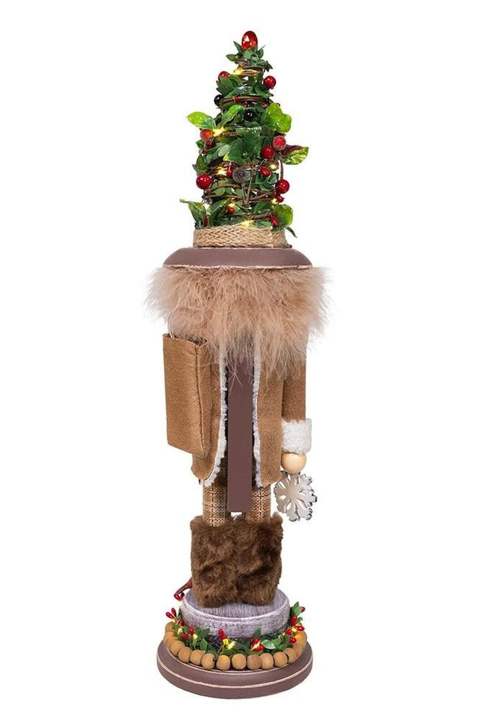 Kurt Adler 19-Inch LED Birch Berries Nutcracker