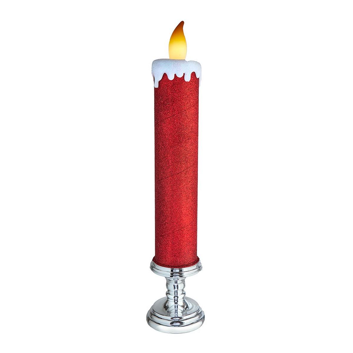Shop For Kurt Adler 19.63 - Inch Battery Operated Red Glittered Candle