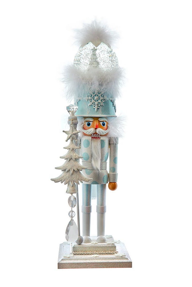 Shop For Kurt Adler 20 - Inch Musical White Soldier Water Globe Hat Nutcracker