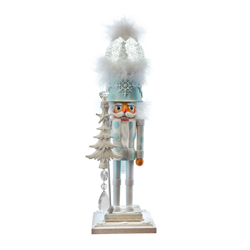 Shop For Kurt Adler 20 - Inch Musical White Soldier Water Globe Hat Nutcracker