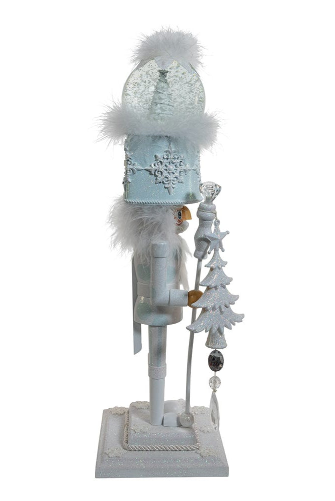 Shop For Kurt Adler 20 - Inch Musical White Soldier Water Globe Hat Nutcracker