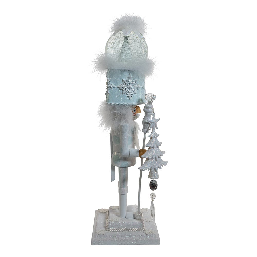 Shop For Kurt Adler 20 - Inch Musical White Soldier Water Globe Hat Nutcracker