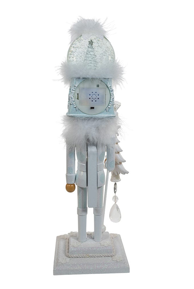 Shop For Kurt Adler 20 - Inch Musical White Soldier Water Globe Hat Nutcracker