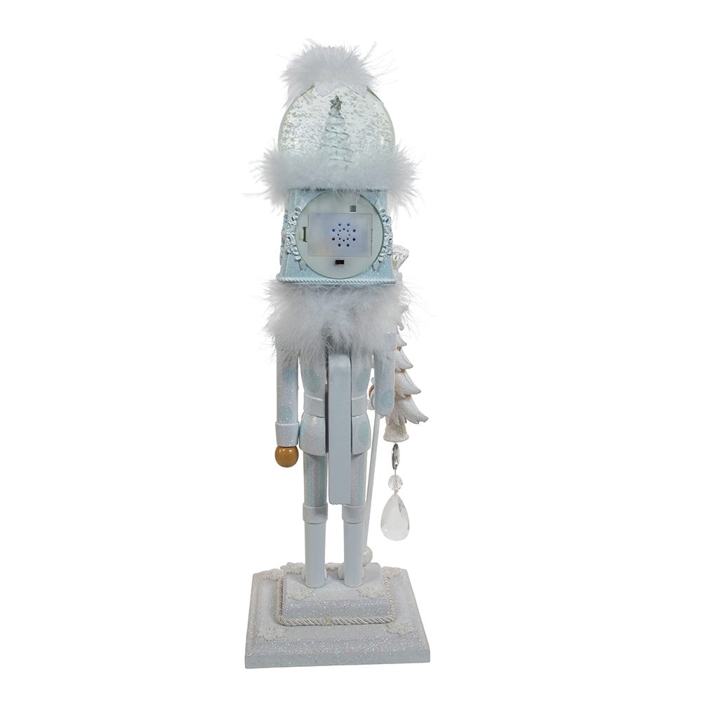 Shop For Kurt Adler 20 - Inch Musical White Soldier Water Globe Hat Nutcracker