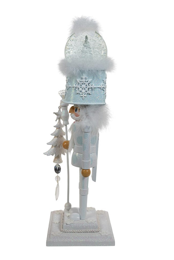 Shop For Kurt Adler 20 - Inch Musical White Soldier Water Globe Hat Nutcracker