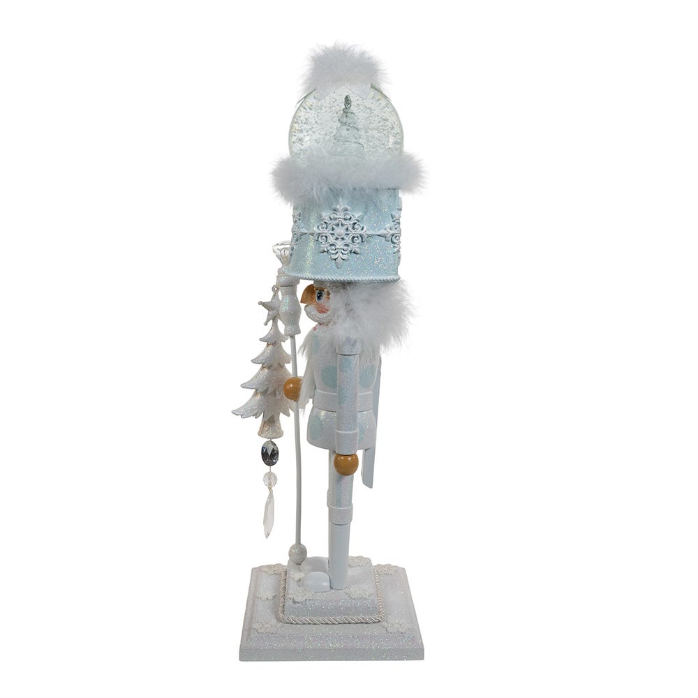 Shop For Kurt Adler 20 - Inch Musical White Soldier Water Globe Hat Nutcracker