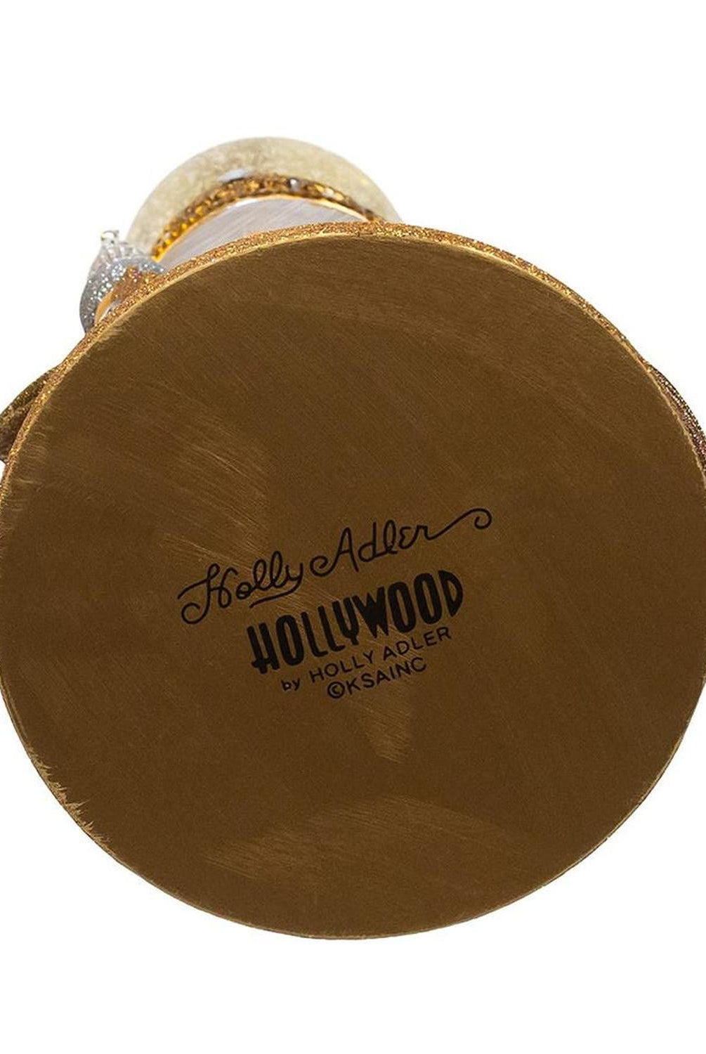 Kurt Adler 22-Inch Hollywood Nutcrackers Musical Gold and Silver Nutcracker With Water Globe