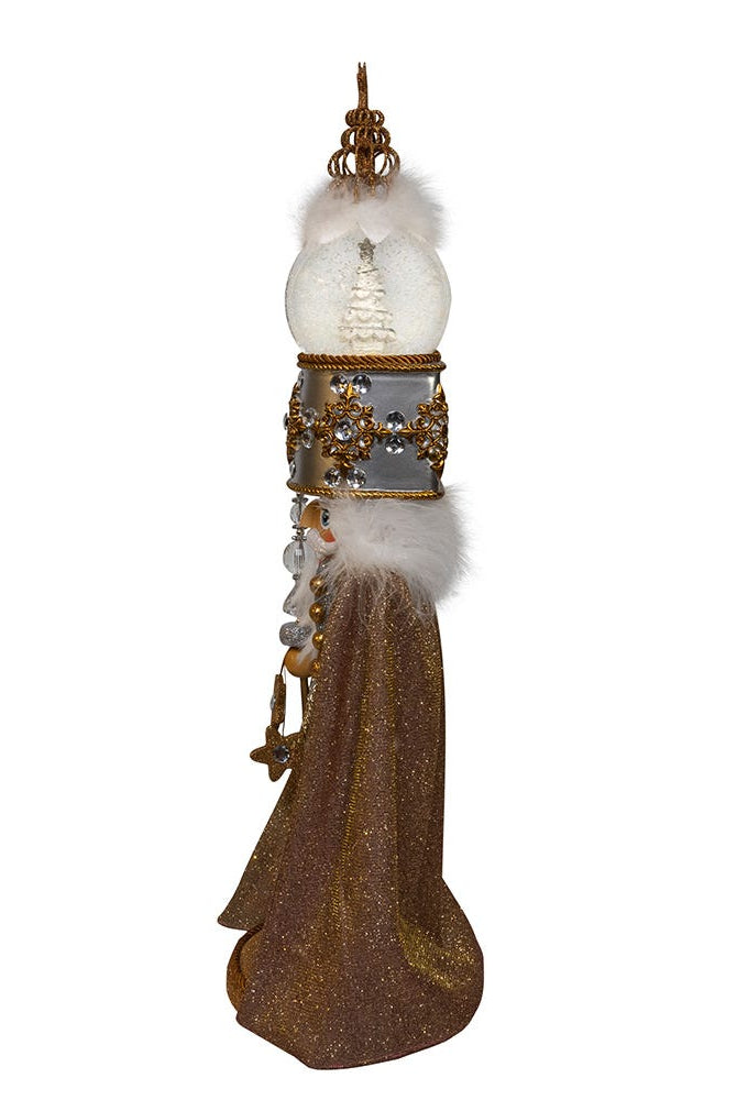 Shop For Kurt Adler 22 - Inch Hollywood Nutcrackers Musical Gold and Silver Nutcracker With Water Globe