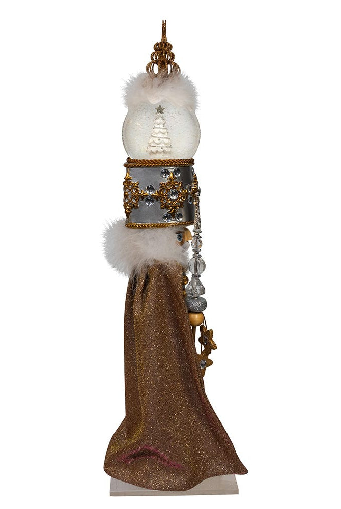 Shop For Kurt Adler 22 - Inch Hollywood Nutcrackers Musical Gold and Silver Nutcracker With Water Globe