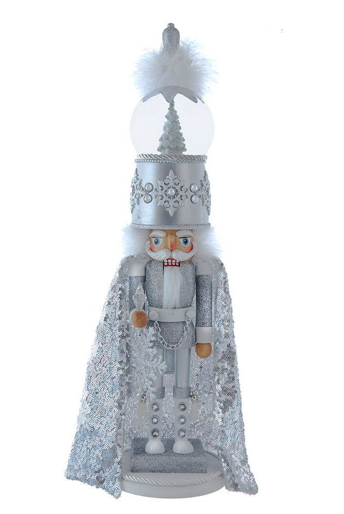 Shop For Kurt Adler 22 - Inch Hollywood Nutcrackers Musical Silver Nutcracker With Water Globe
