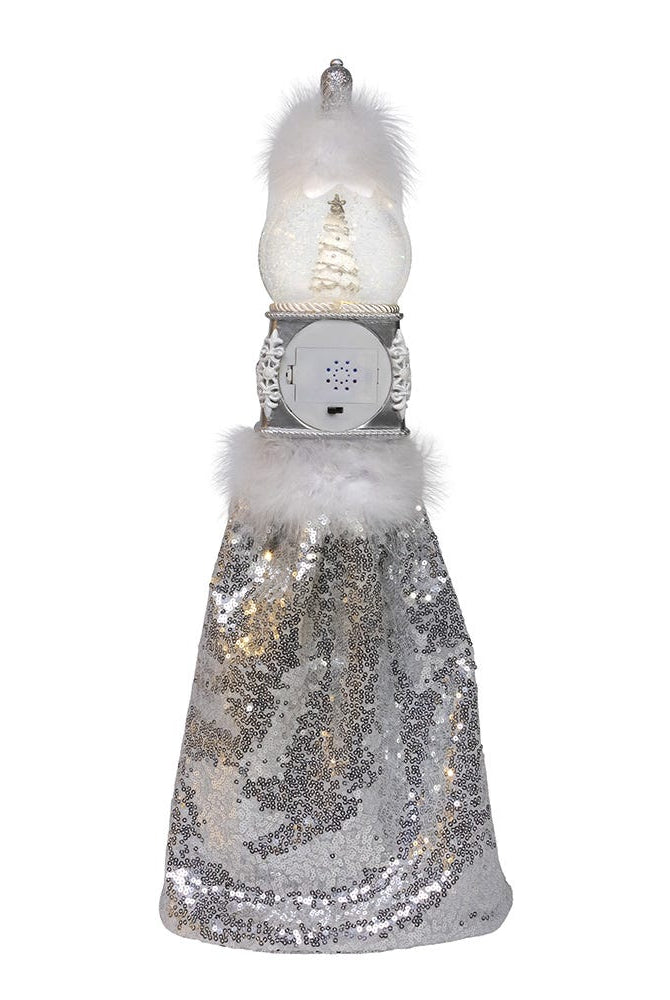 Shop For Kurt Adler 22 - Inch Hollywood Nutcrackers Musical Silver Nutcracker With Water Globe