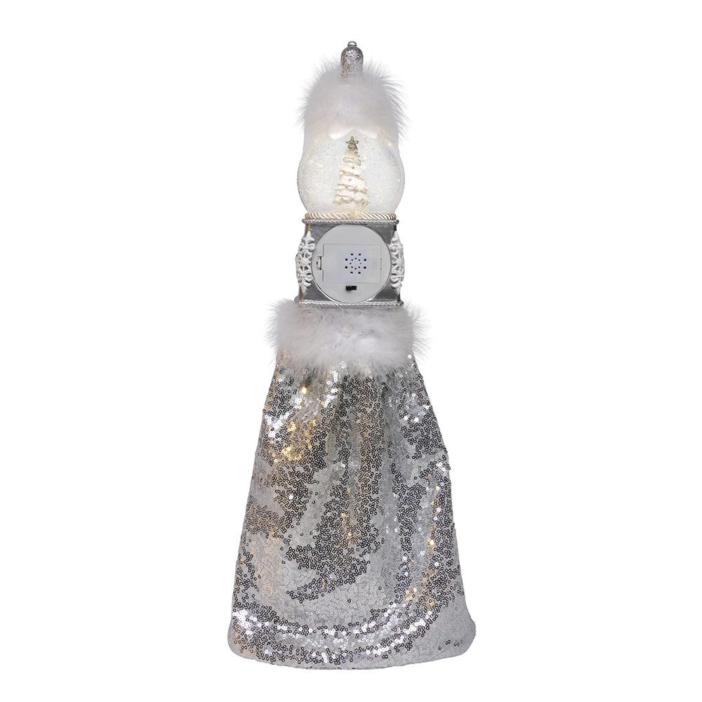 Shop For Kurt Adler 22 - Inch Hollywood Nutcrackers Musical Silver Nutcracker With Water Globe
