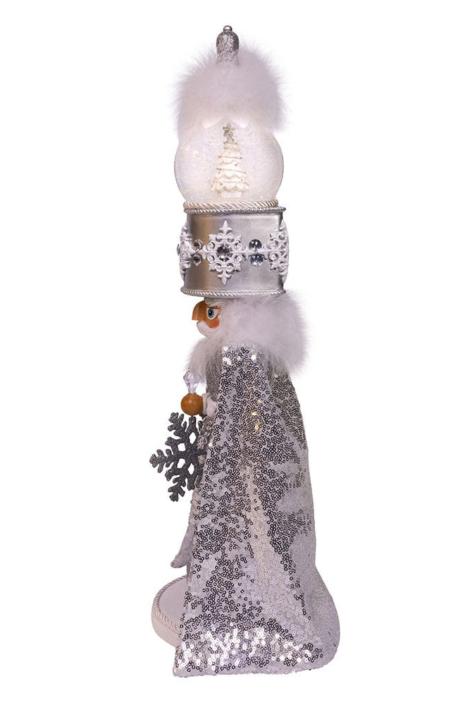 Shop For Kurt Adler 22 - Inch Hollywood Nutcrackers Musical Silver Nutcracker With Water Globe