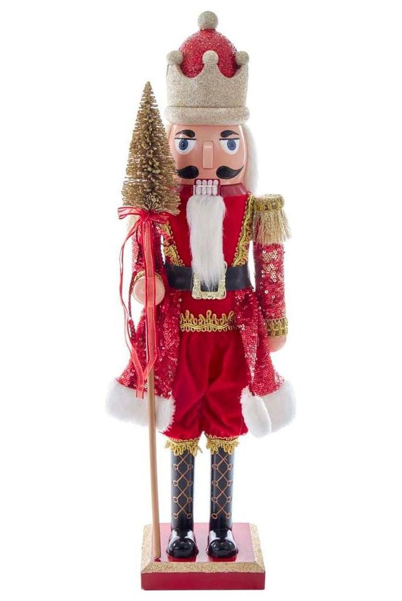 Shop For Kurt Adler 24 - Inch Plastic Red and Gold King Nutcracker
