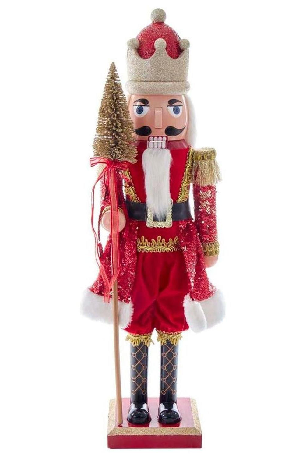 Kurt Adler 24-Inch Plastic Red and Gold King Nutcracker
