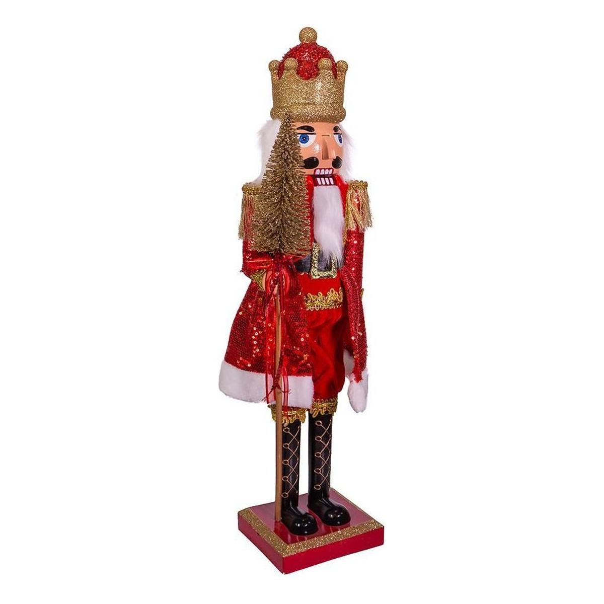 Shop For Kurt Adler 24 - Inch Plastic Red and Gold King Nutcracker