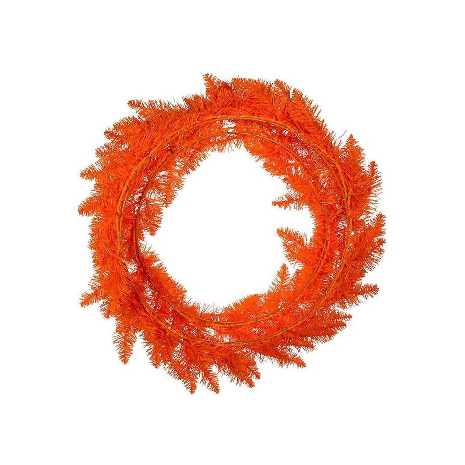 Shop For Kurt Adler 24" Unlit Orange Wreath