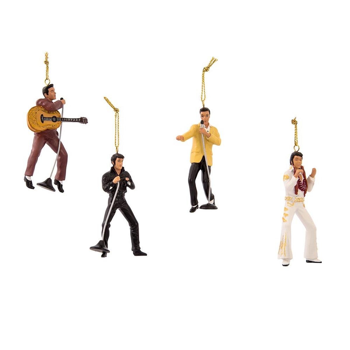 Shop For Kurt Adler 2.5 - Inch Resin Elvis Presley 4 - Piece Set
